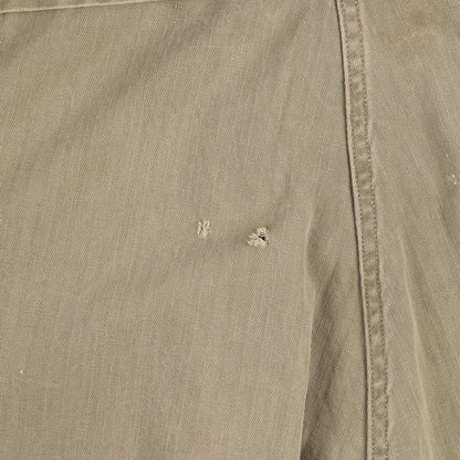 WWII U.S. Army Second Pattern HBT Coveralls with Gas Flap (Size 40R)