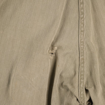 WWII U.S. Army Second Pattern HBT Coveralls with Gas Flap (Size 40R)