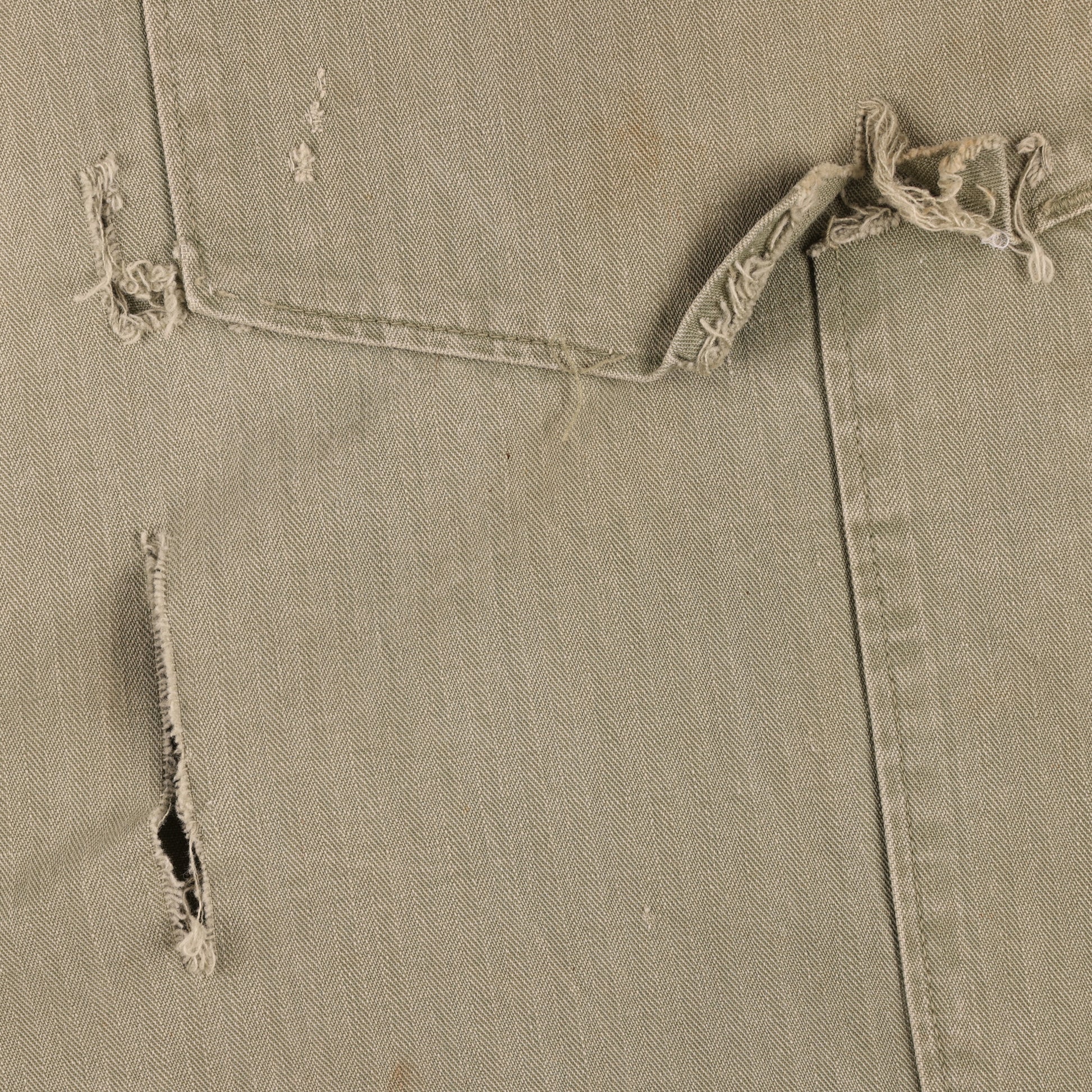 WWII U.S. Army Second Pattern HBT Coveralls with Gas Flap (Size 40R)