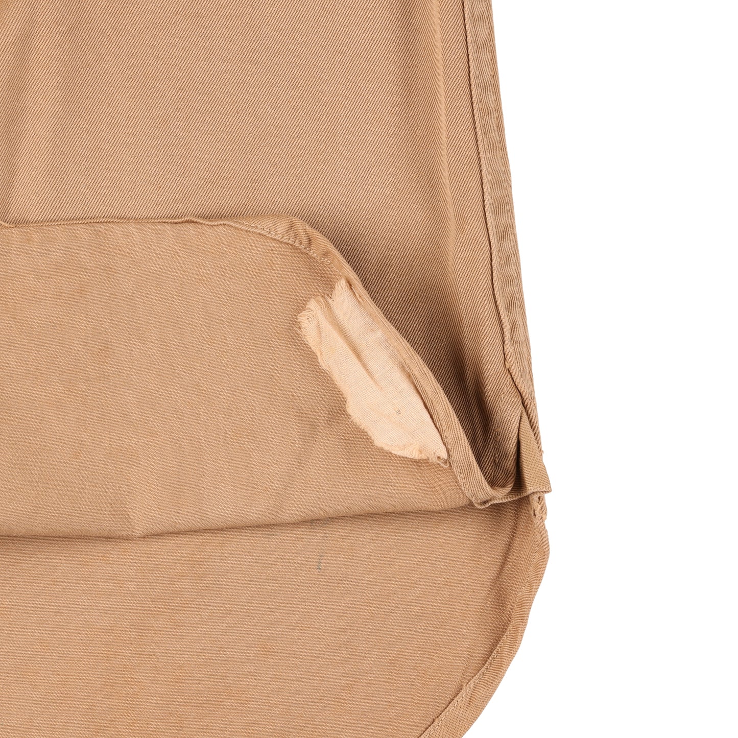 WWII U.S. Army Service Forces T/Sgt.'s Khaki Cotton Service Shirt Marked with Laundry Numbers (Size 14 x 32)