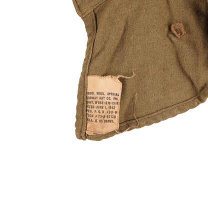 WWII U.S. Army Special Wool Hood by Debway Hat Co. Inc. Size Medium (1942)