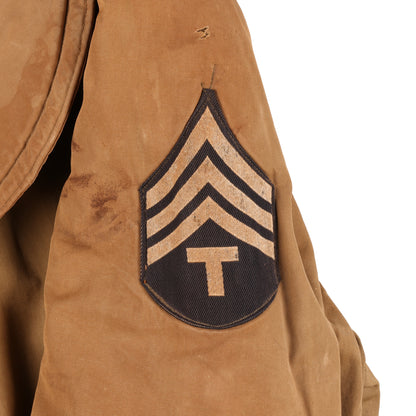 WWII U.S. Army T/Sgt.'s M1938 Mackinaw Jeep Coat Marked with Laundry Number