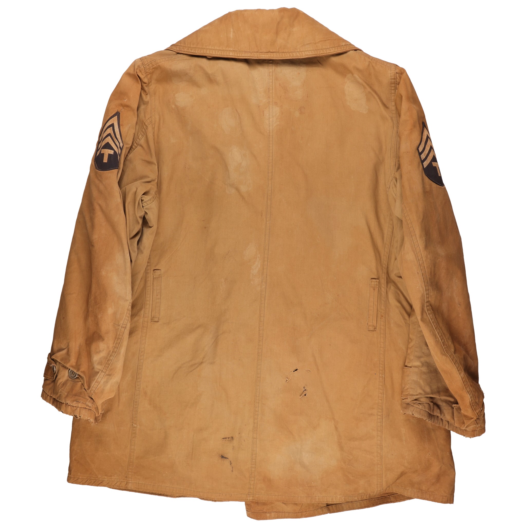 WWII U.S. Army T/Sgt.'s M1938 Mackinaw Jeep Coat Marked with