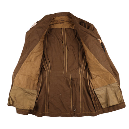 WWII USAAF Wool Service Jacket, M37 Wool Service Shirt, Garrison Caps, Trousers Belt, & Collar Discs Attributed to T/Sgt. William T. Alexander