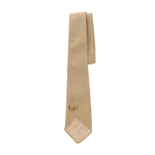 WWII U.S. Army Uniform Khaki Necktie Marked with Laundry Number