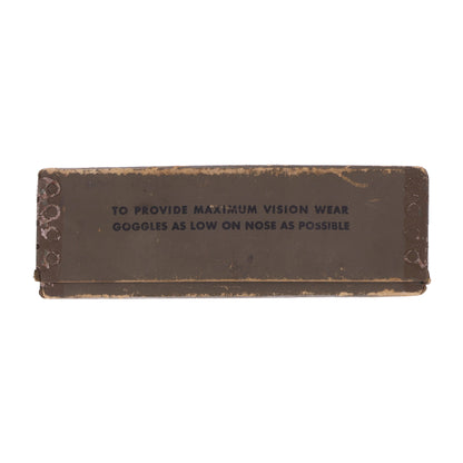 WWII U.S. Army & USAAF M-1944 Type I General Purpose Goggles with Box, Instructions & Replacement Lenses by H. L. Bouton Co.