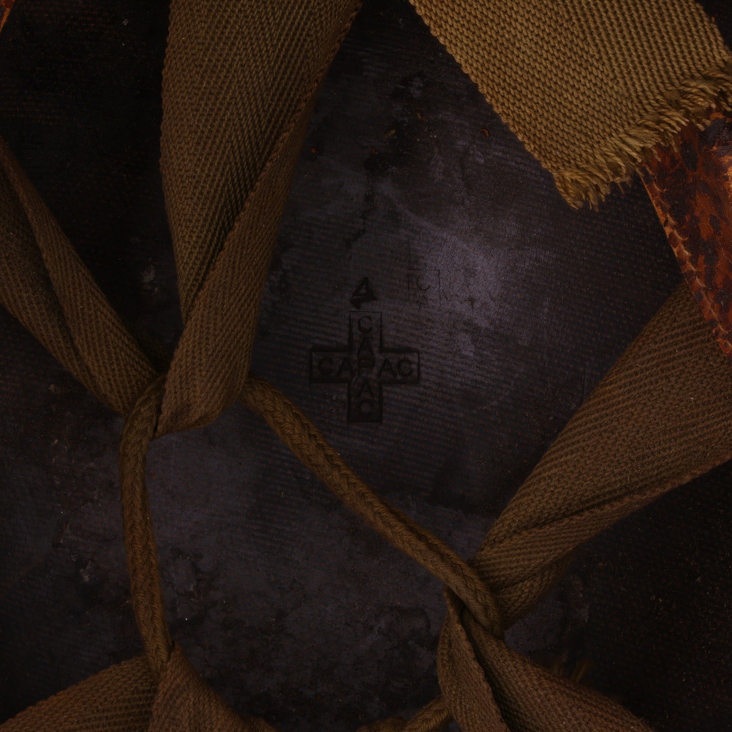 WWII U.S. Capac M-1 Helmet Liner with Headband & Neckband (1942-43)