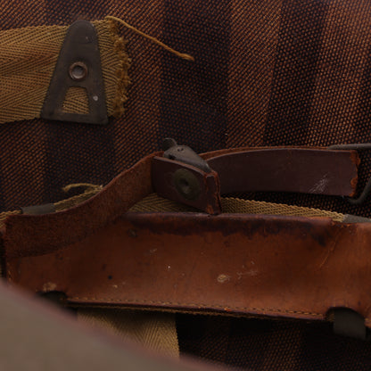 WWII U.S. Inland/Firestone M-1 Helmet Liner with Headband, Neckband & Leather Chinstrap (1943-44)