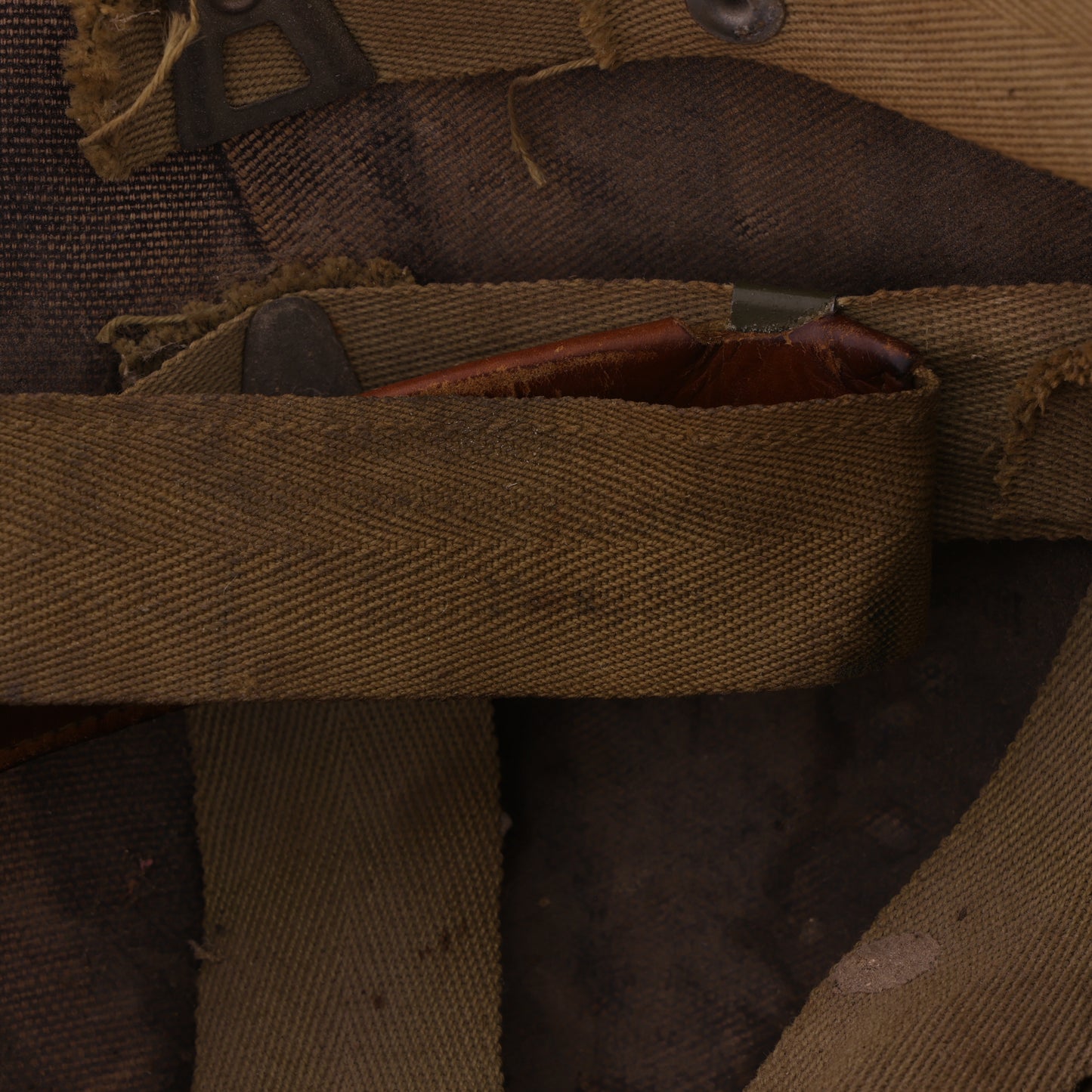 WWII U.S. Inland M-1 Helmet Liner with Headband & Neckband (1943)