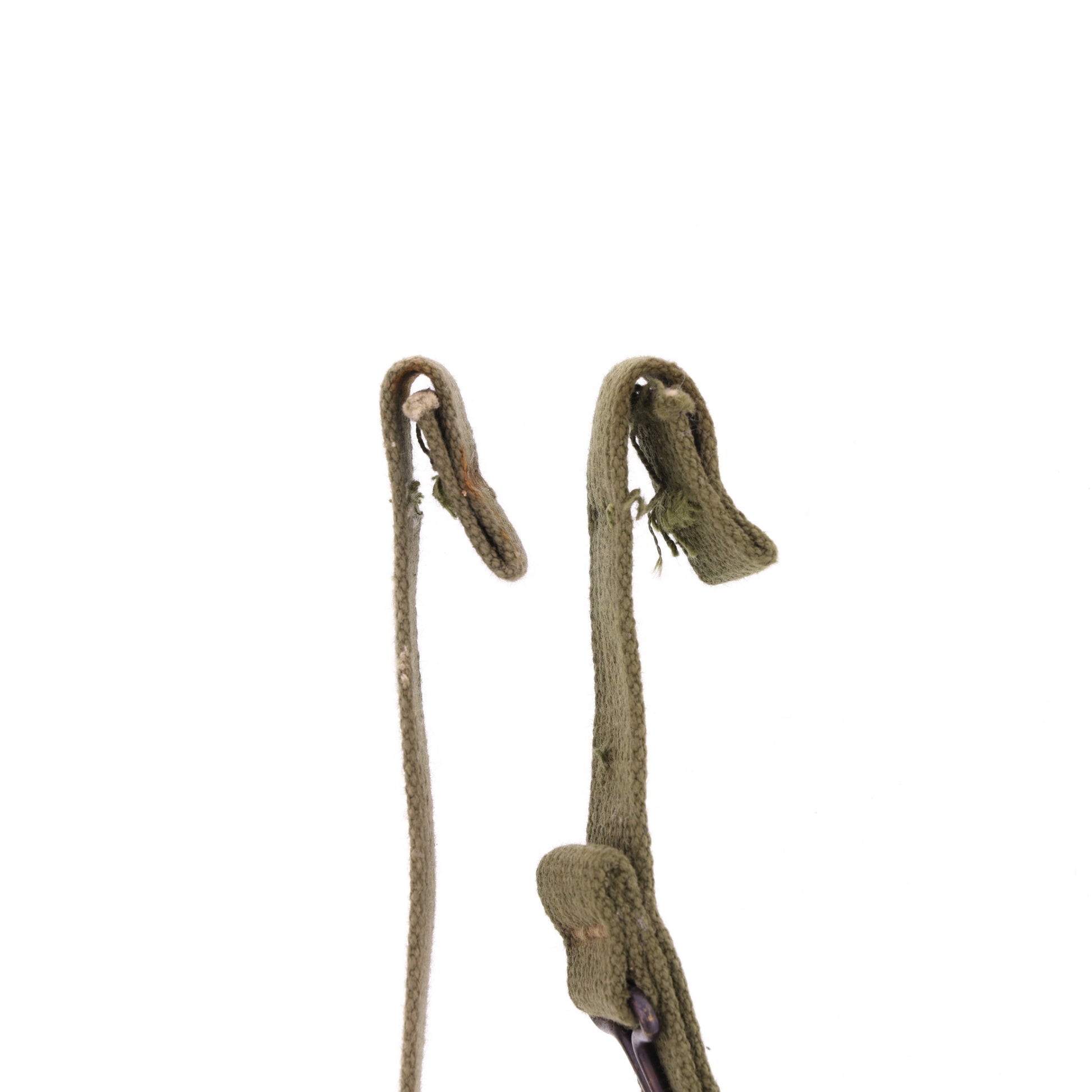 WWII U.S. M-1 Helmet Chinstraps with OD#7 Webbing