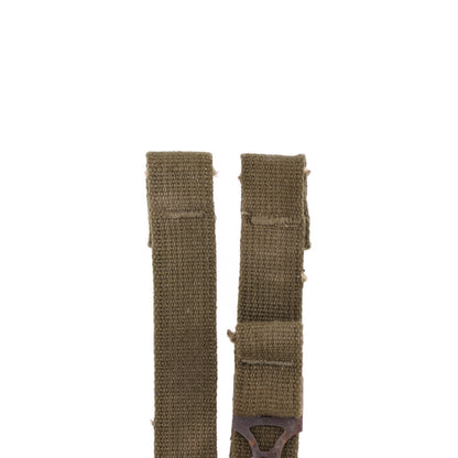 WWII U.S. M-1 Helmet Chinstraps with OD#7 Webbing