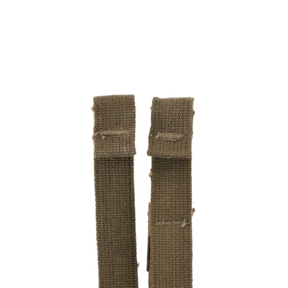 WWII U.S. M-1 Helmet Chinstraps with OD#7 Webbing