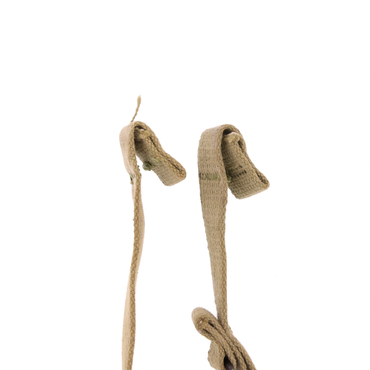 WWII U.S. M-1 Helmet Chinstraps with OD#3 Webbing