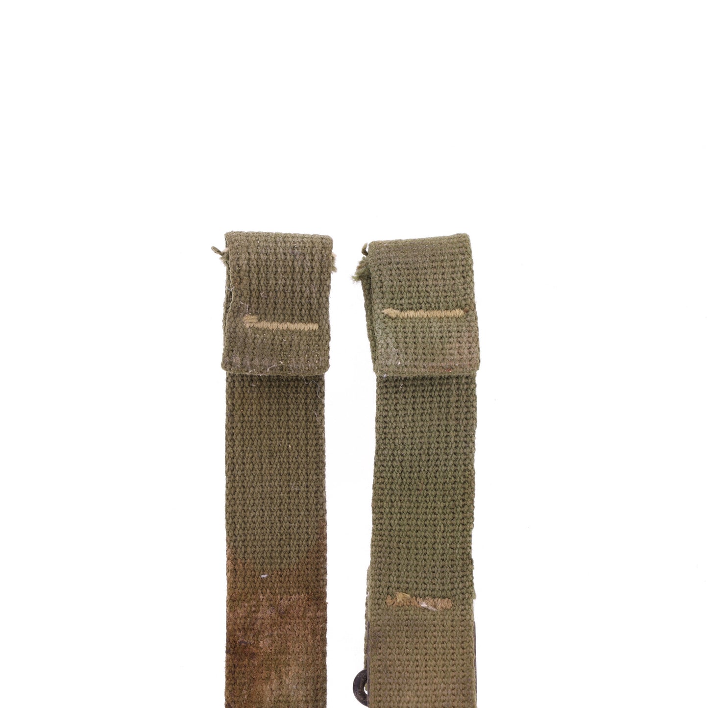 WWII U.S. M-1 Helmet Chinstraps with OD#7 Webbing