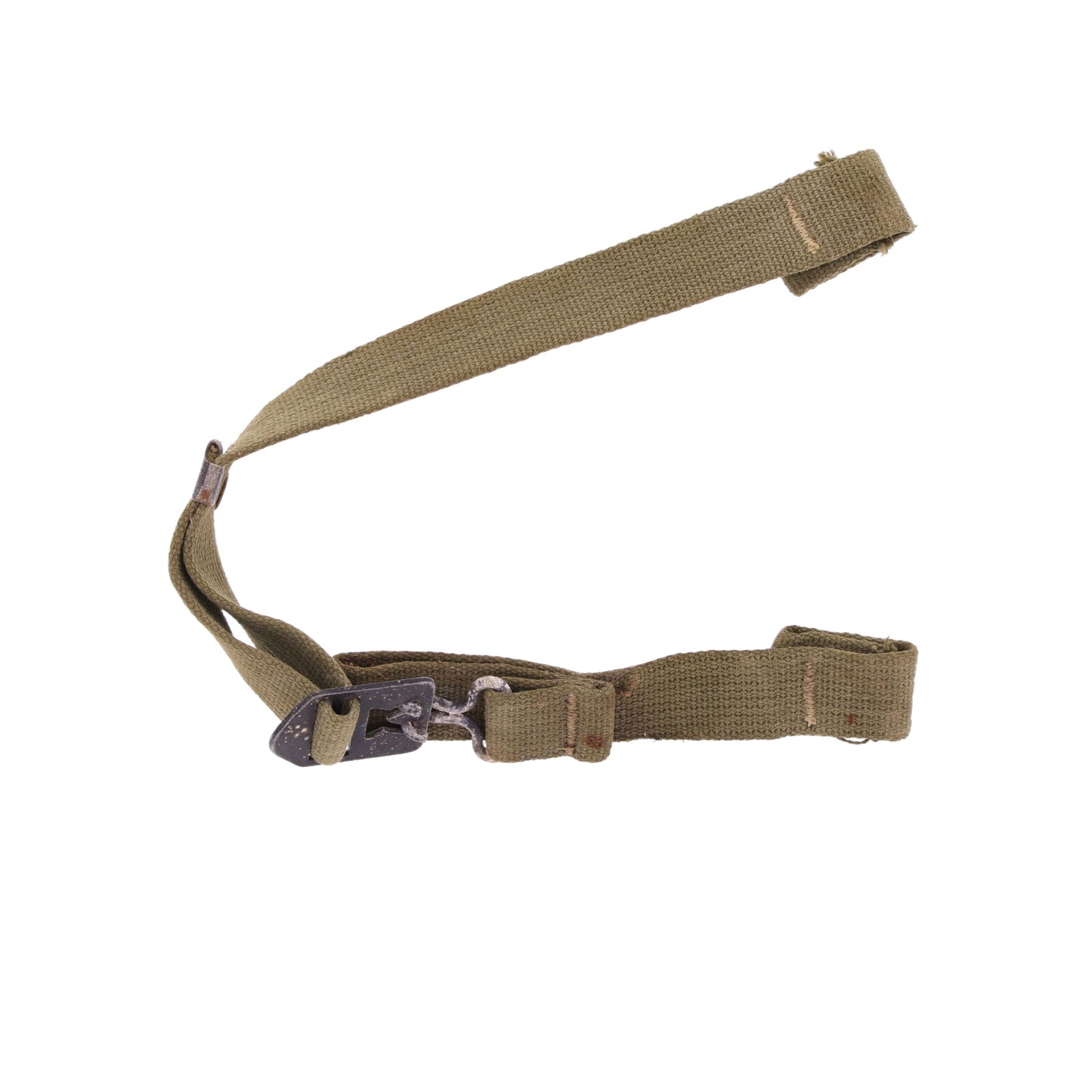 WWII U.S. M-1 Helmet Chinstraps with OD#7 Webbing