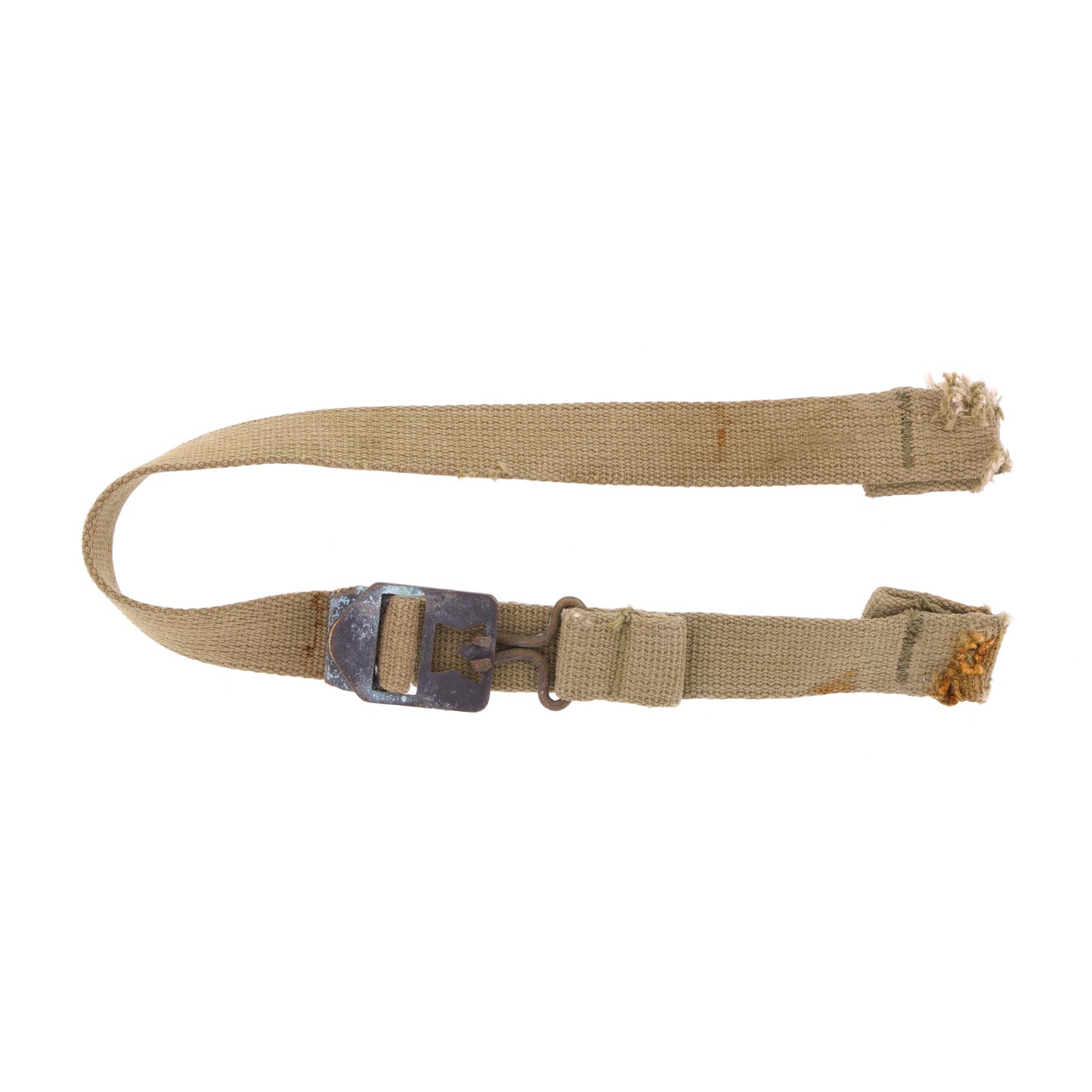 WWII U.S. M-1 Helmet Chinstraps with OD#3 Webbing