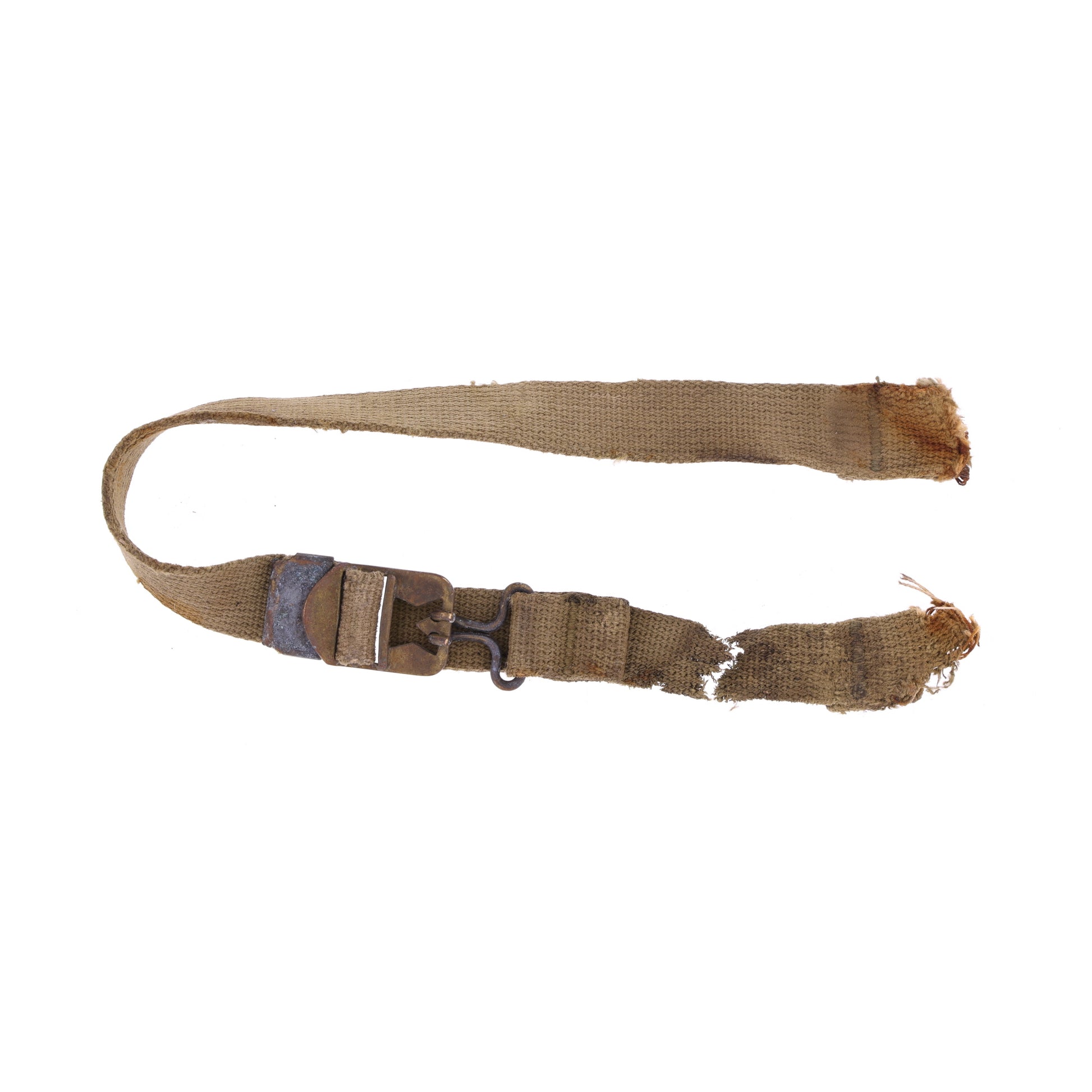 WWII U.S. M-1 Helmet Chinstraps with OD#3 Webbing