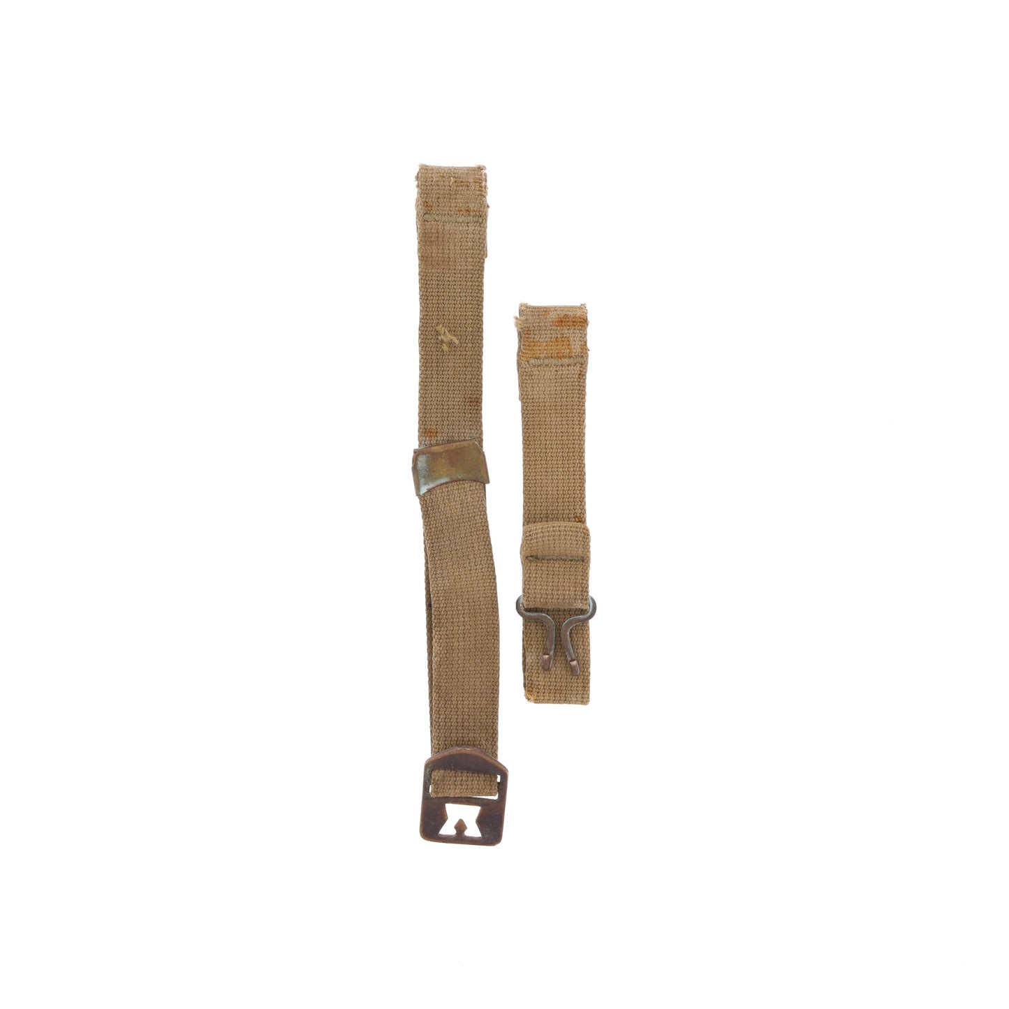 WWII U.S. M-1 Helmet Chinstraps with OD#3 Webbing