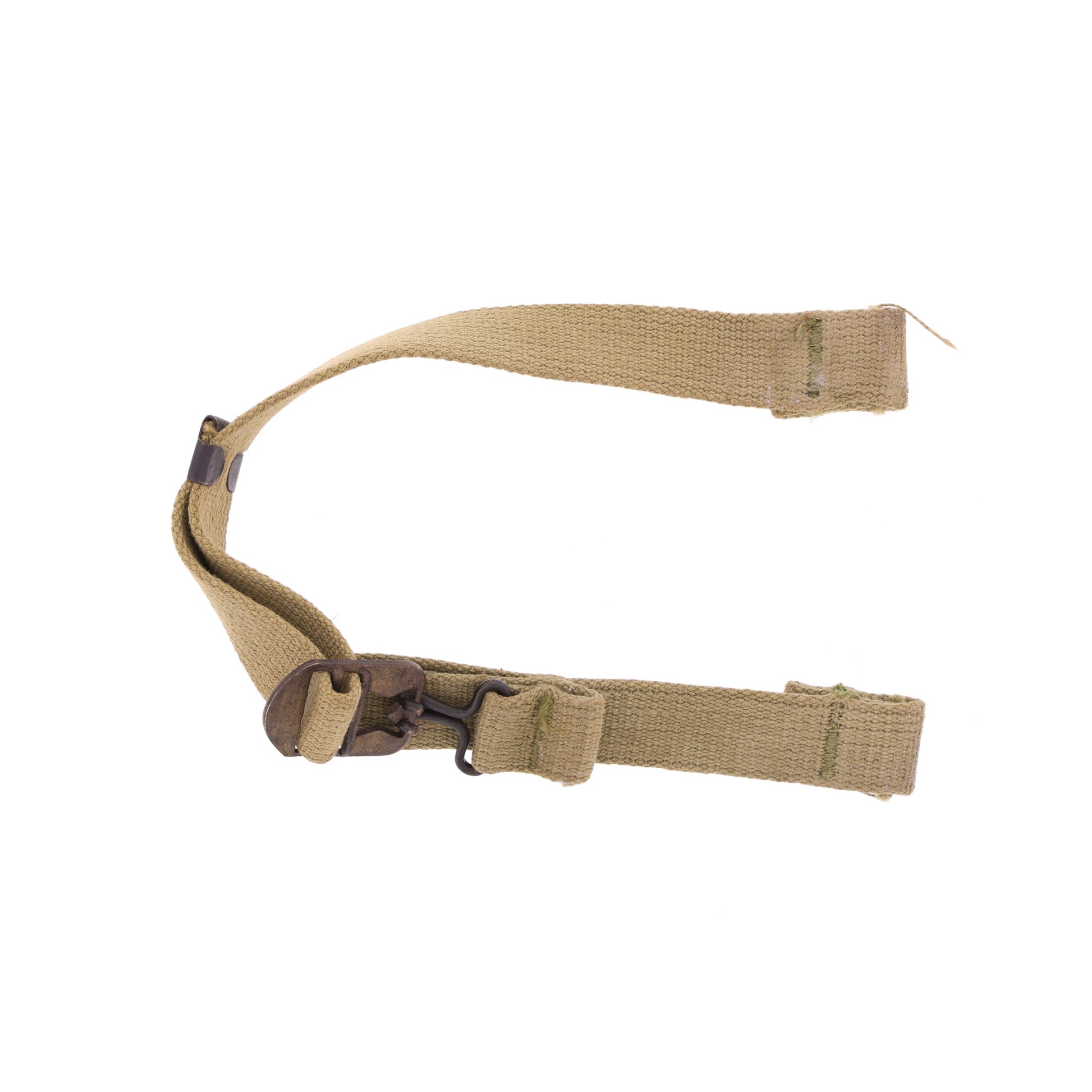 WWII U.S. M-1 Helmet Chinstraps with OD#3 Webbing