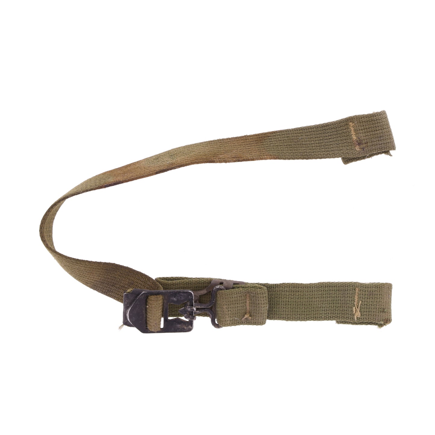 WWII U.S. M-1 Helmet Chinstraps with OD#7 Webbing