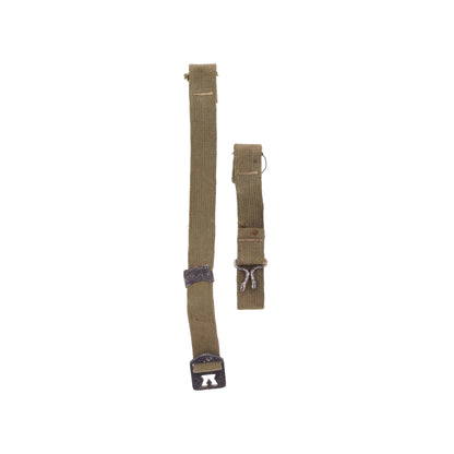 WWII U.S. M-1 Helmet Chinstraps with OD#7 Webbing