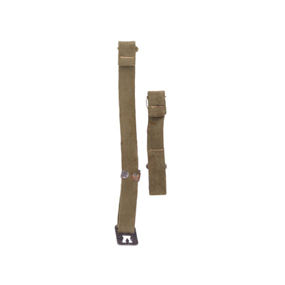 WWII U.S. M-1 Helmet Chinstraps with OD#7 Webbing