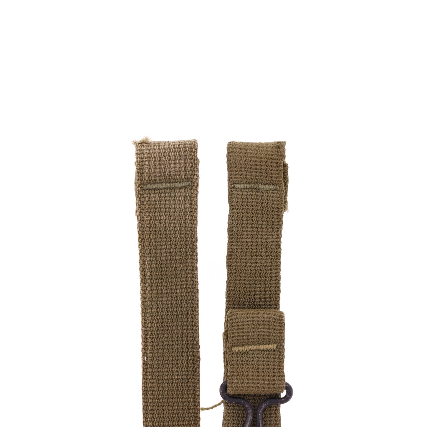 WWII U.S. M-1 Helmet Chinstraps with OD#7 Webbing