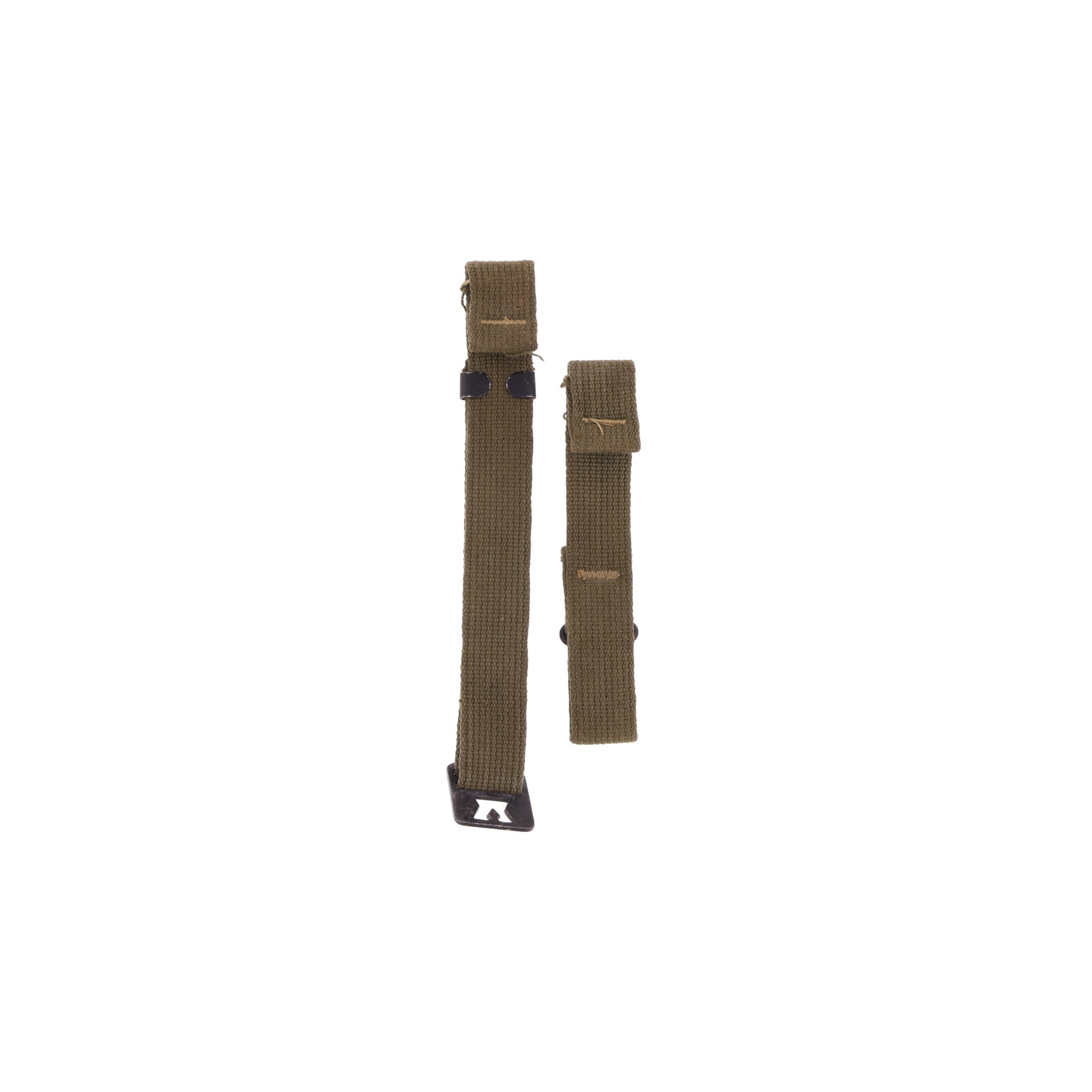 WWII U.S. M-1 Helmet Chinstraps with OD#7 Webbing