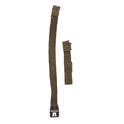 WWII U.S. M-1 Helmet Chinstraps with OD#7 Webbing