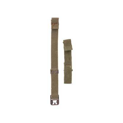 WWII U.S. M-1 Helmet Chinstraps with OD#7 Webbing