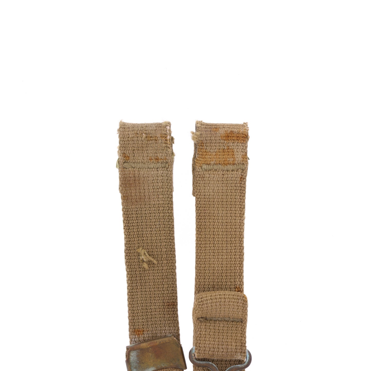 WWII U.S. M-1 Helmet Chinstraps with OD#3 Webbing
