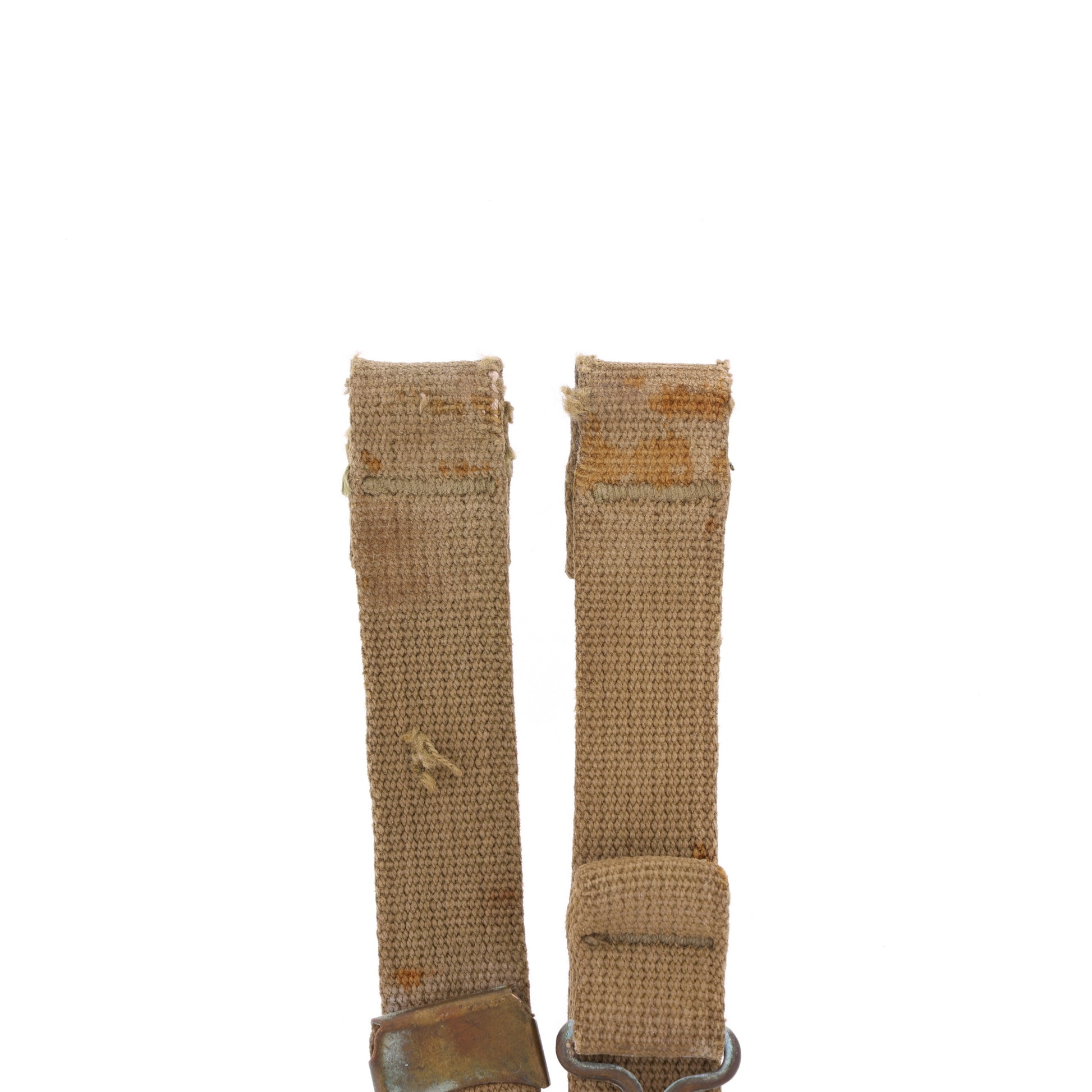 WWII U.S. M-1 Helmet Chinstraps with OD#3 Webbing