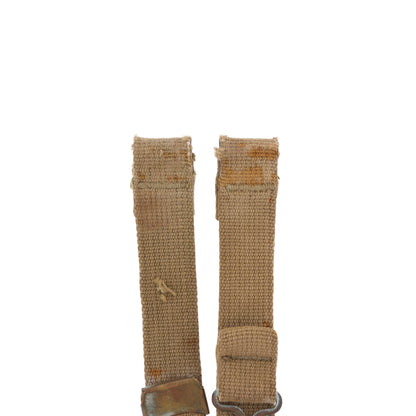 WWII U.S. M-1 Helmet Chinstraps with OD#3 Webbing