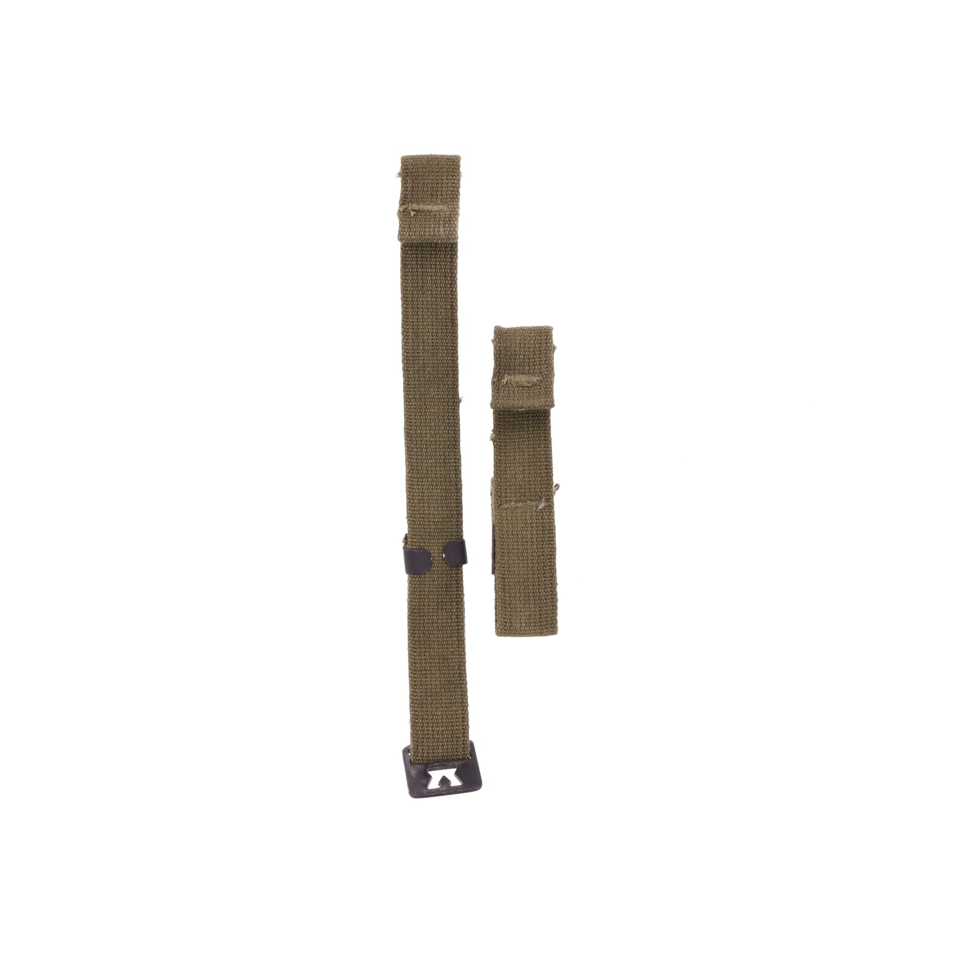 WWII U.S. M-1 Helmet Chinstraps with OD#7 Webbing