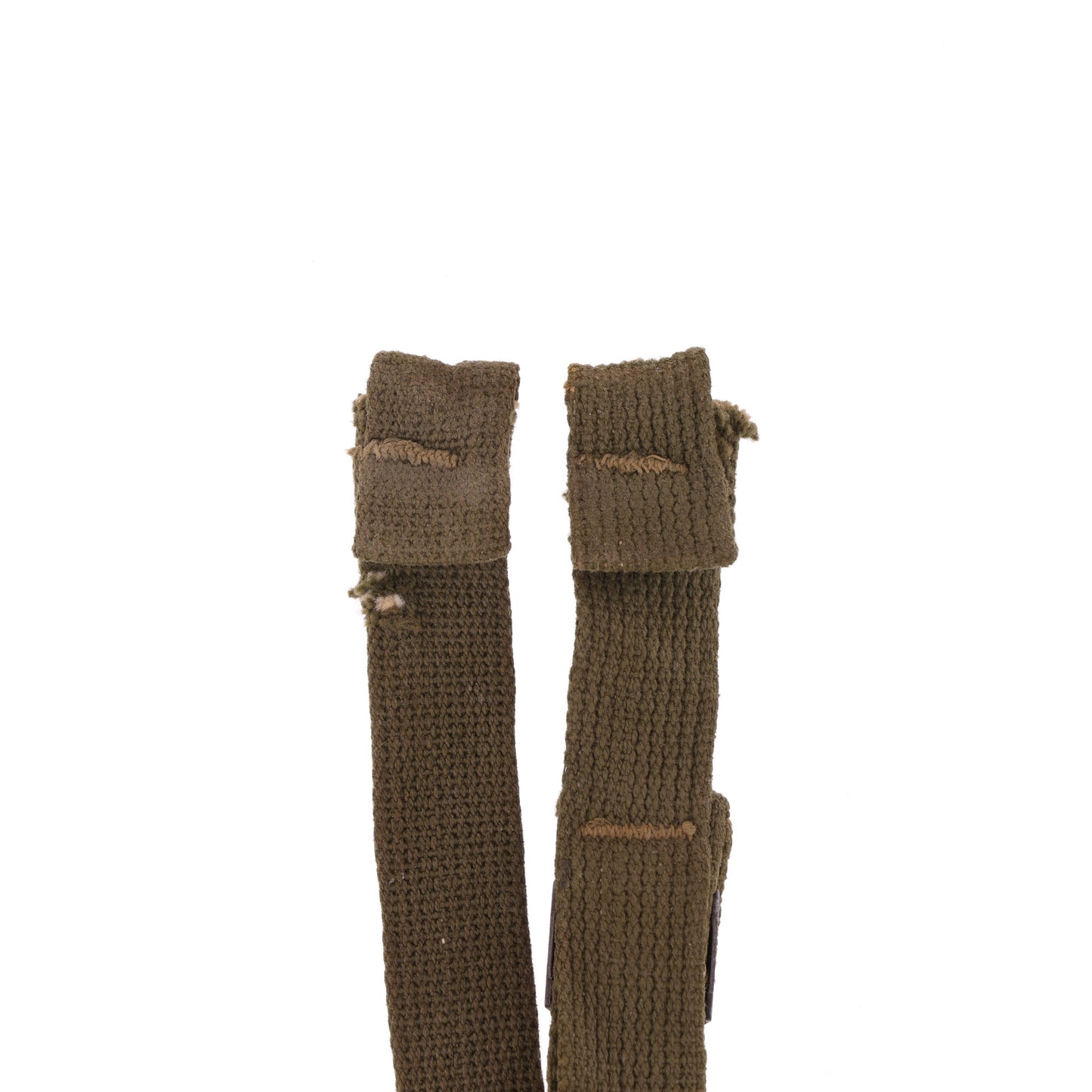 WWII U.S. M-1 Helmet Chinstraps with OD#7 Webbing