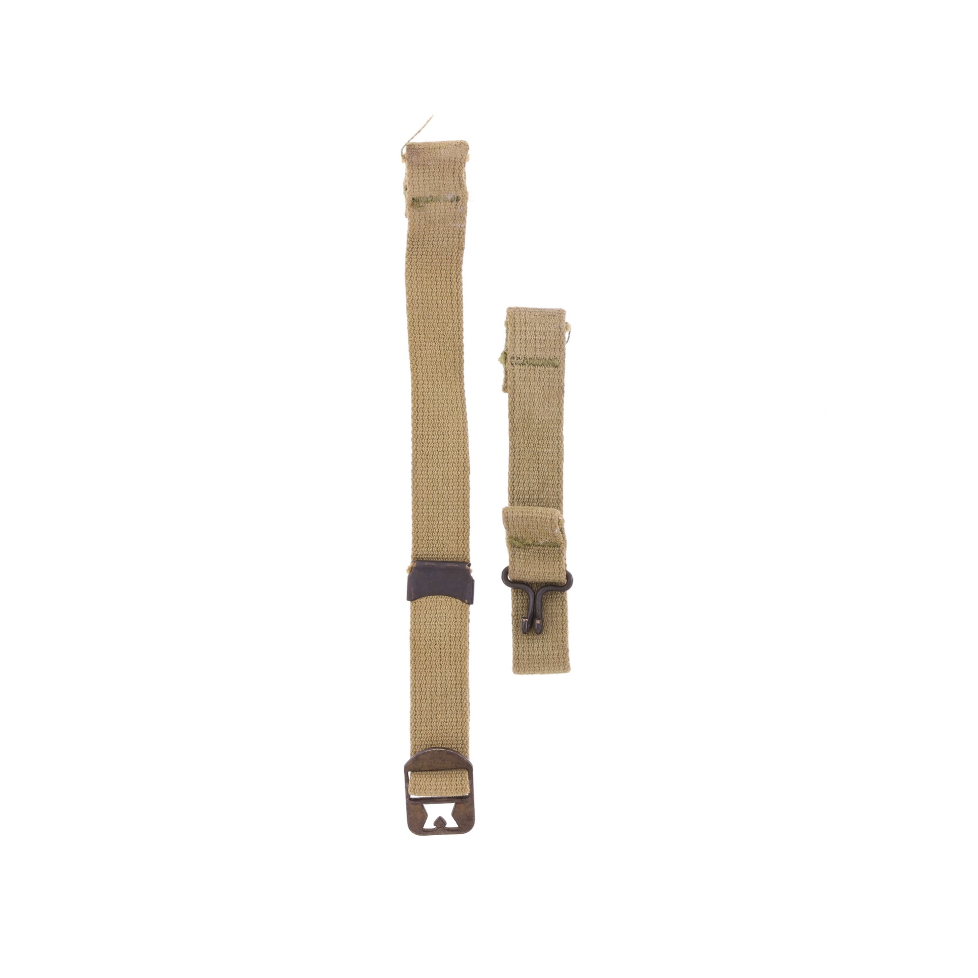 WWII U.S. M-1 Helmet Chinstraps with OD#3 Webbing