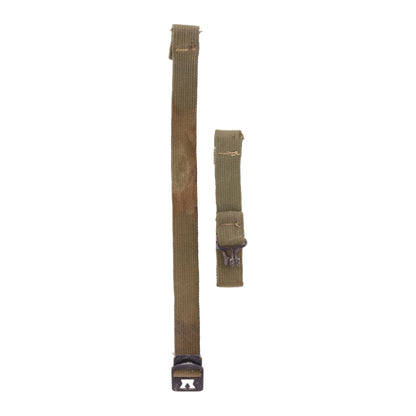 WWII U.S. M-1 Helmet Chinstraps with OD#7 Webbing