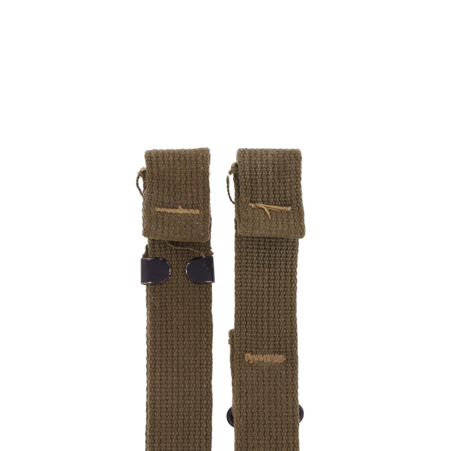 WWII U.S. M-1 Helmet Chinstraps with OD#7 Webbing