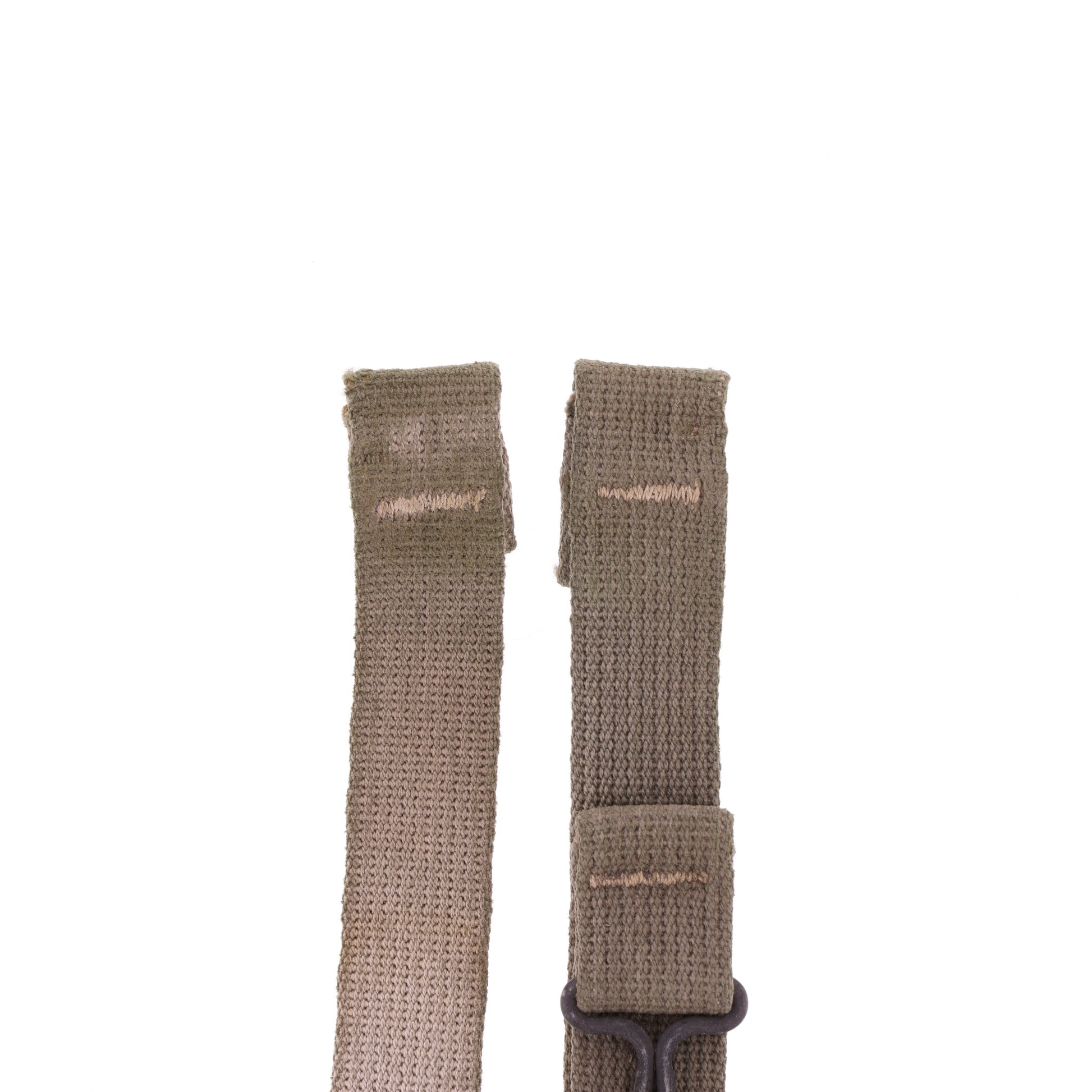 WWII U.S. M-1 Helmet Chinstraps with OD#7 Webbing