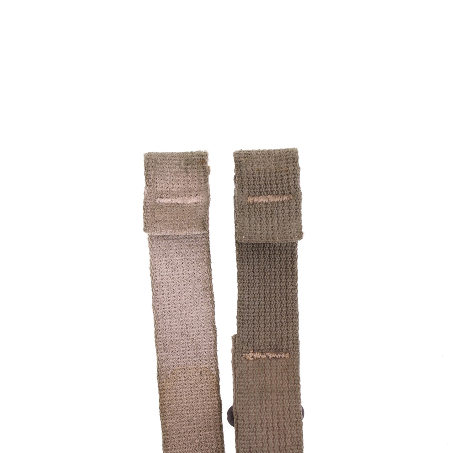 WWII U.S. M-1 Helmet Chinstraps with OD#7 Webbing