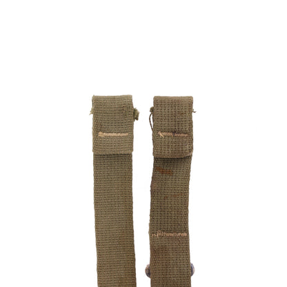 WWII U.S. M-1 Helmet Chinstraps with OD#7 Webbing