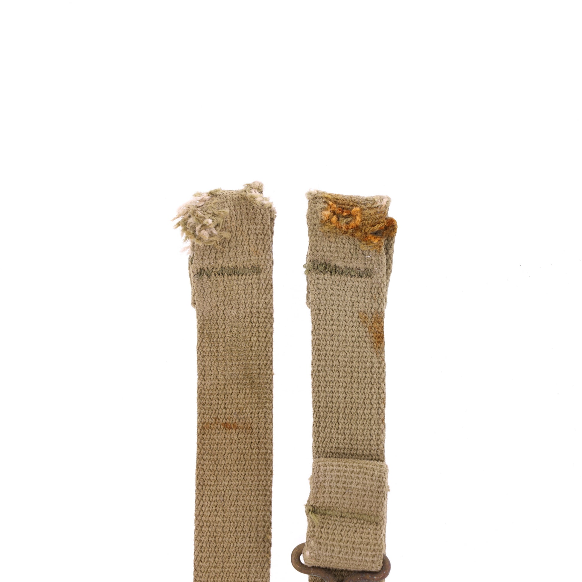 WWII U.S. M-1 Helmet Chinstraps with OD#3 Webbing