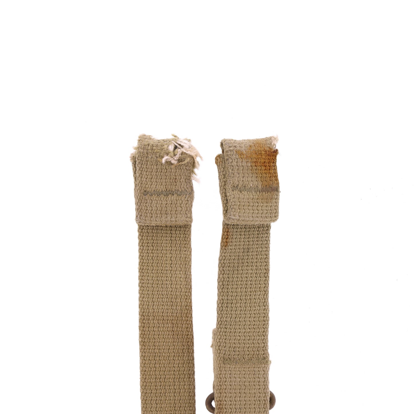 WWII U.S. M-1 Helmet Chinstraps with OD#3 Webbing