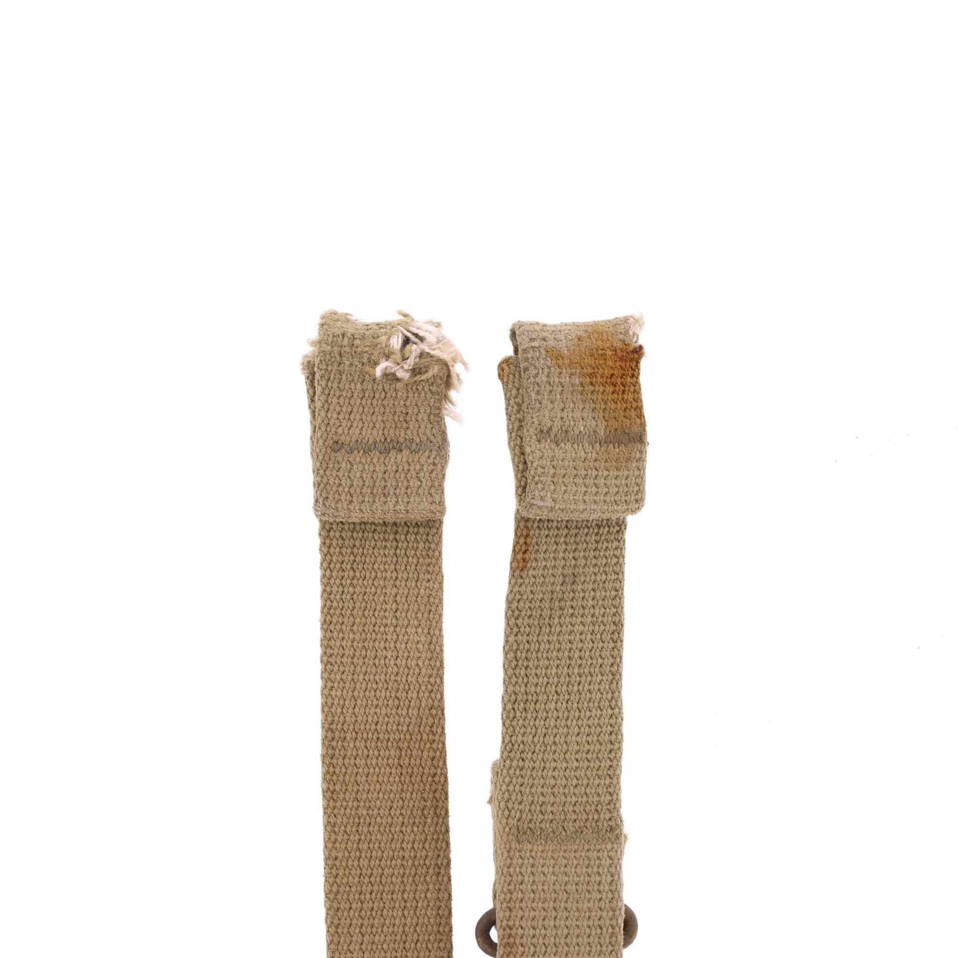 WWII U.S. M-1 Helmet Chinstraps with OD#3 Webbing