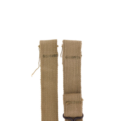 WWII U.S. M-1 Helmet Chinstraps with OD#3 Webbing