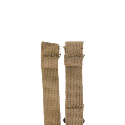 WWII U.S. M-1 Helmet Chinstraps with OD#3 Webbing