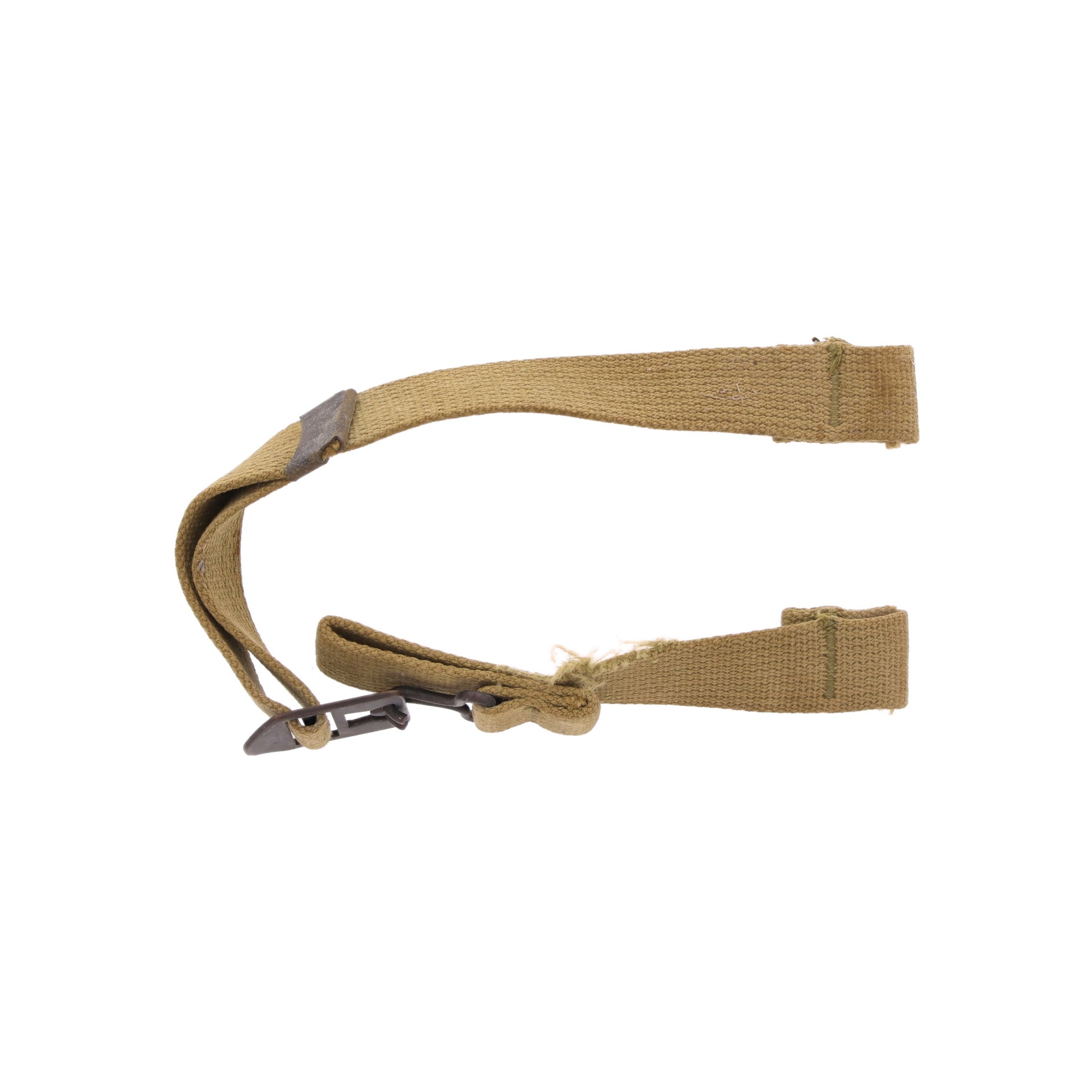 WWII U.S. M-1 Helmet Chinstraps with OD#3 Webbing