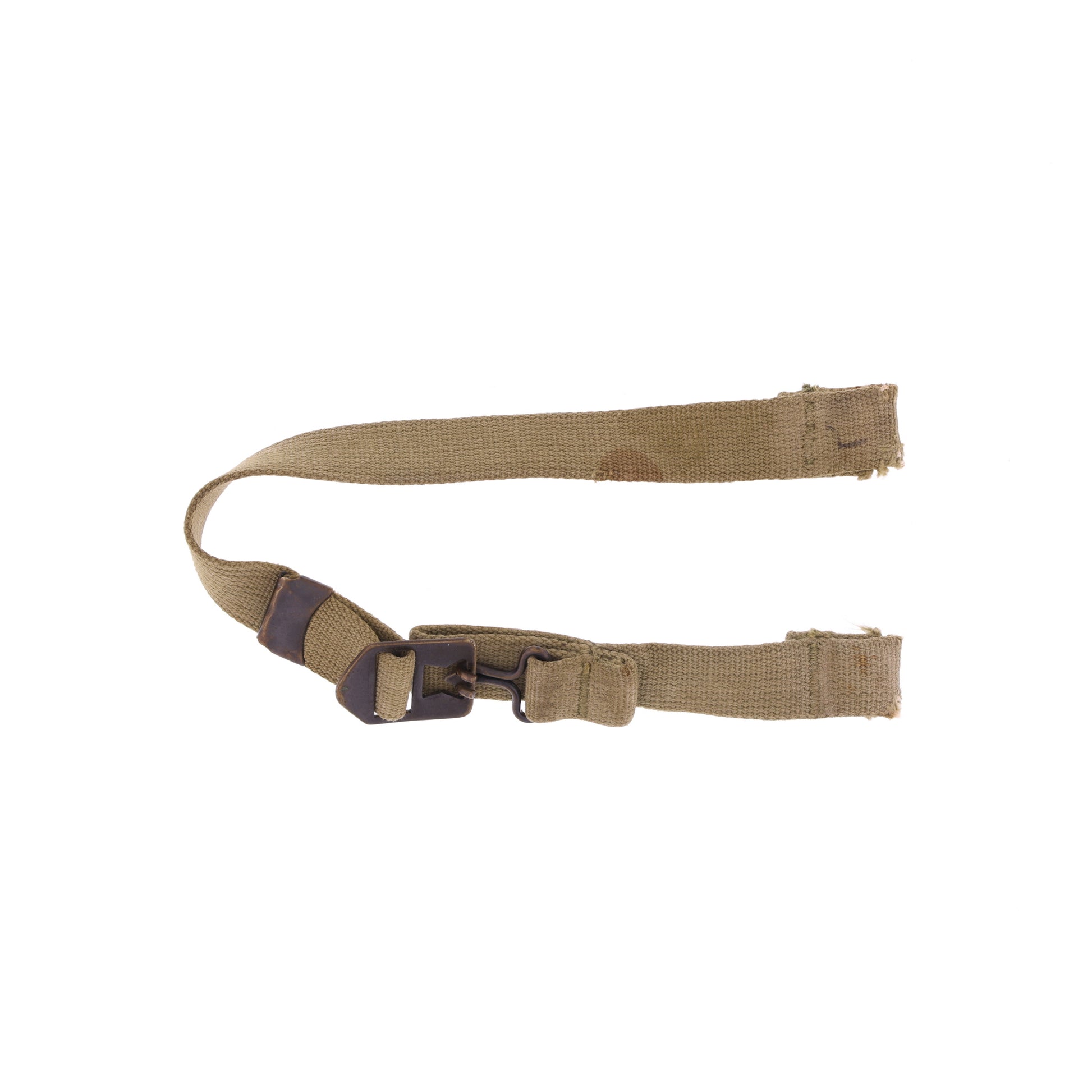 WWII U.S. M-1 Helmet Chinstraps with OD#3 Webbing