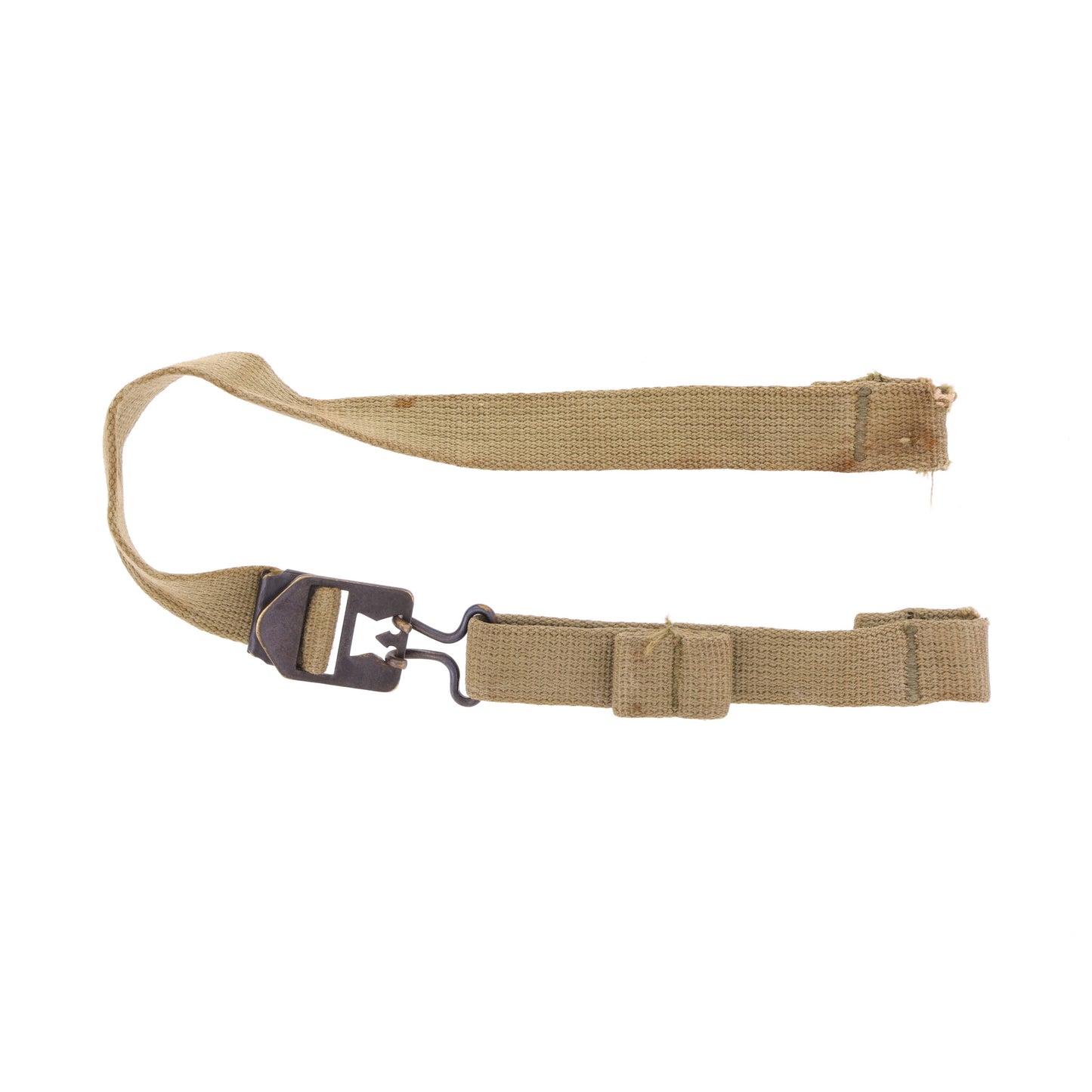WWII U.S. M-1 Helmet Chinstraps with OD#3 Webbing