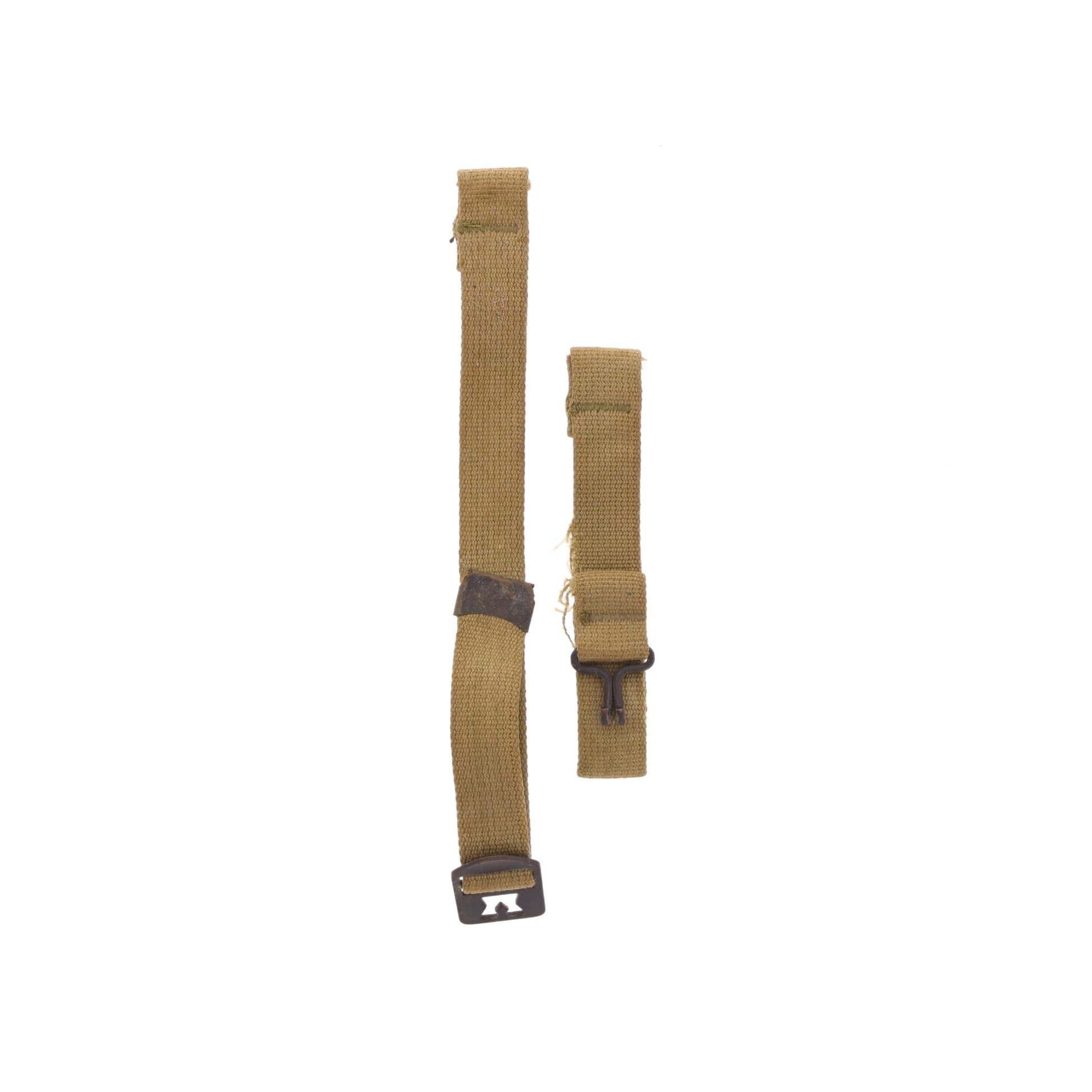 WWII U.S. M-1 Helmet Chinstraps with OD#3 Webbing